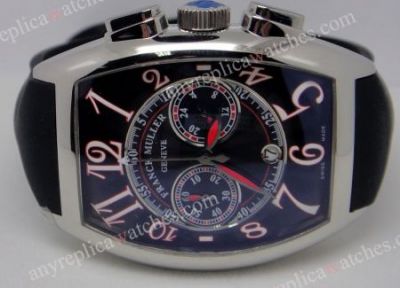 Franck Muller Casablanca Black Chronograph Replica Watch 